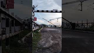 Level crossing Gate SIREN 🚨  LC Gate Closing Sound shortsfeed levelcrossing ytshorts railway [upl. by Aicenert849]