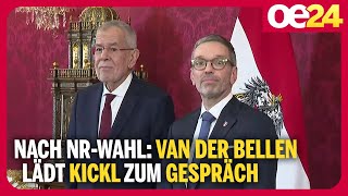 Nach NRWahl Van der Bellen lädt Kickl zum Gespräch [upl. by Lange]