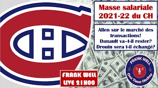 Masse salariale des Canadiens 202122 [upl. by Kyre]