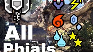 Monster Hunter World  All Charge Blade Super Amped Element Discharges [upl. by Aihsatan]