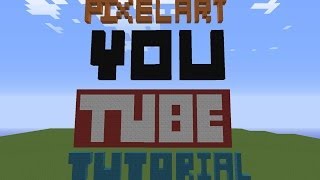 How to make pixel art in minecraft tutorial [upl. by Joellyn]