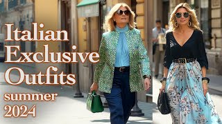 🇮🇹 Milan Street Fashion Summer 2024 ☀️ Gorgeous Outfits of Early Summer Exclusive Shopping walk [upl. by Einamrej]