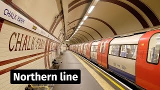 London Underground Northern line trains at Chalk Farm [upl. by Cecilio218]