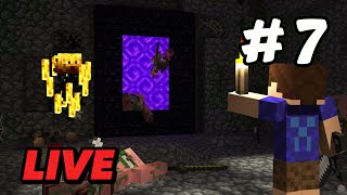 🔴 LIVE  Explorando o Nether Glowstone e Farm de Blaze  Minecraft Cidade Craft 7 [upl. by Laure]