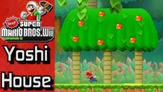 Newer Super Mario Bros Wii  Bonus 1  Yoshi House [upl. by Viglione494]