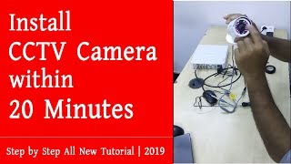 How to Install Hikvision CCTV Camera and DVR Step by Step Process  2019 [upl. by Garbers]