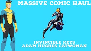 Massive Comic Book Haul From Whatnot amp MyComicShop  Invincible Keys amp Adam Hughes Catwoman [upl. by Hayidah600]