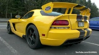 Dodge Viper SRT10 Coupé ACR Hardcore Edition w Borla Exhaust  Amazing Sounds [upl. by Eniamahs]