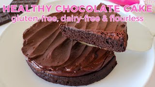 Healthy Chocolate Cake  Easy Gluten free Dairy free amp Flourless Chocolate Cake Recipe [upl. by Assiralc88]