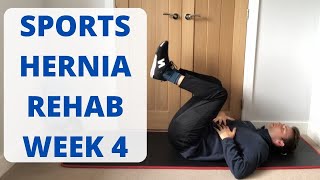 Sports Hernia Rehab Exercises Following Surgery Week 4 [upl. by Geller]