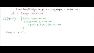 Time complexity analysis asymptotic notations  big oh theta omega [upl. by Karlow]