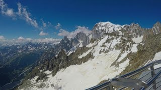 SKYWAY Monte Bianco cable car 2  4K complete ride  Pavillon to Punta Helbronner  Italian Alps [upl. by Arua]