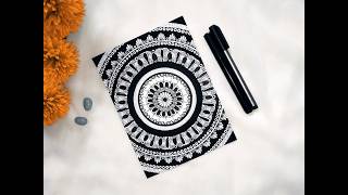 Full Page Mandala Art  Beautiful and Simple [upl. by Cristabel]