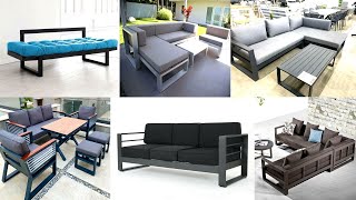 Latest amp Comfortable Metal Sofa Set Design 2023  Corner Sofa Set Design  Modern Furniture [upl. by Gnod850]