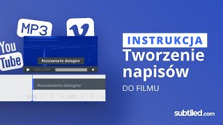 Jak zrobić napisy do filmu Tworzenie oraz dodawanie napisów do filmów za darmo [upl. by Lseil]