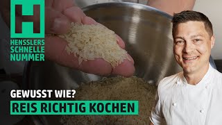 Schnelles Wie koche ich Reis richtig Rezept von Steffen Henssler [upl. by Ravi]