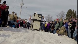 The 2016 Trenary Outhouse Races 4K HD  Jason Asselin [upl. by Barthelemy]