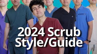 Mens Nursing Scrubs and Sizing Guide 2024  My Collection [upl. by Sammer]