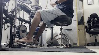 Closeup of Moeller Method Double Bass drumming [upl. by Dorcy]