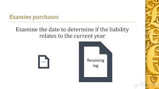 Substantive Analytical Procedure  Trade Payables [upl. by Christel]