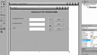 Kalkulator Sederhana menggunakan Visual Basic 60 [upl. by Jaime230]