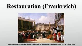 Restauration Frankreich [upl. by Pliam]