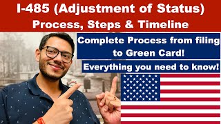 I485 Green Card  Process Timeline and Steps greencard uscis immigration [upl. by Elirpa]