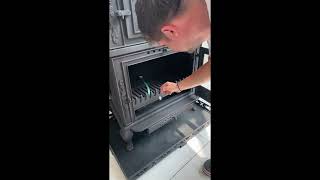 ALP SOBA SANAYİ EFE1 DÖKÜM ŞÖMİNE ODUN SOBASI İNCELEME  CAST İRON FİREPLACE STOVE OVERWİEW [upl. by Corinna]