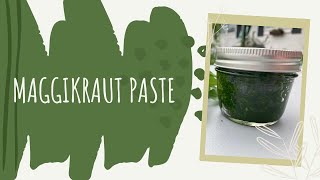 Maggikraut Paste  Lovage Paste [upl. by Nanete]