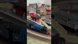 My Hornby BR blue B12 class steam locomotive and coaches from the Anglian train set hornby [upl. by Pitarys]