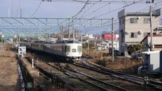 JRE信越本線 今もスイッチバックの二本木を発車くする列車 [upl. by Linis]