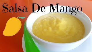 Salsa de mango o Vinagreta de mango La mejor salsapara carneensaladaspasta [upl. by Richmal740]