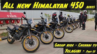 Himalayan 450 Group ride to Yelagiri Part 1 தமிழ் oly Hanle black 🔥 [upl. by Hassadah]