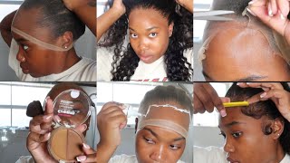 MELT THAT WIG EASY STEP BY STEP BEGINNER FRIENDLY TECHNIQUES  HOW TO HOLD ME DOWN ADHESIVE SPORT [upl. by Quiteria]