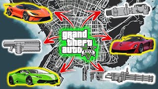 GTA 5  All New 2024 Rare Cars amp Weapon Locations Story mode [upl. by Airdnahc]