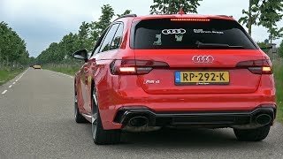 2018 Audi RS4 Avant  Start up Revs amp Accelerations [upl. by Cumings]