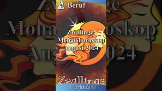 Zwillinge BERUF 👷‍♀️ Horoskop August 2024 [upl. by Atinrahc684]