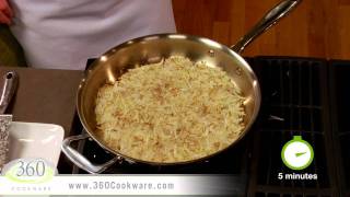 Crispy Hash Browns  Quick Recipes with 360 Cookware [upl. by Arliene337]