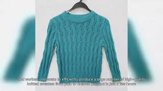 how are knit sweaters mass producedsweater factory in bangladesh [upl. by Nodnorb]