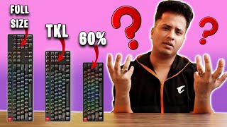 Full Size VS TKL VS 60 Keyboards  Which Keyboard should you Choose [upl. by Azial]