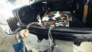 Полная замена проводки багажника и сборка крышки багажника BMW e34 540 Часть 2 [upl. by Hebrew]