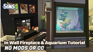 In wall fireplace or aquarium  NOCC or mods  Tutorial [upl. by Llebanna499]