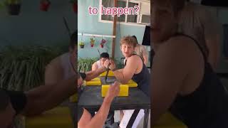 Cocky Arm Wrestler Gets HumbledBut Comes Back armwrestling devonlarratt [upl. by Hedveh]