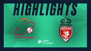 SV Zulte Waregem  RE Mouscron hoogtepunten [upl. by Odicalp]