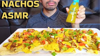 SPICY CRUNCHY PULLED PORK NACHOS ASMR MUKBANG EATING SHOW [upl. by Flynn]