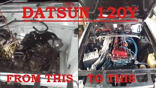 SR20 Datsun 120y Build [upl. by Tillman873]