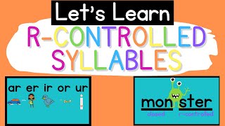 Rcontrolled Syllables Syllable Types [upl. by Crandall]