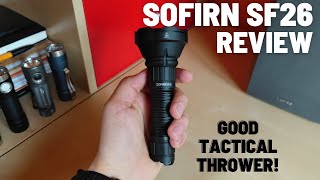 Sofirn SF26 Review  Tactical Thrower Flashlight with SFT40 Piercing Beam [upl. by Ettelracs164]