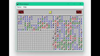 minesweeper gameplay  hard difficulty [upl. by Ordisy]