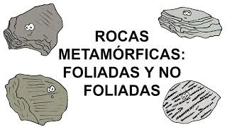 ROCAS METAMÓRFICAS FOLIADAS Y NO FOLIADAS [upl. by Elayne]